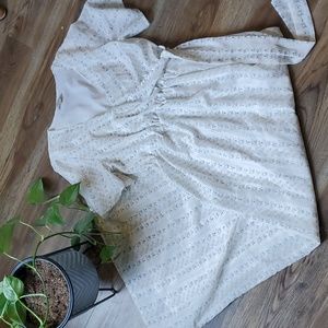 Ivory Polagram size small Max dress with Tie